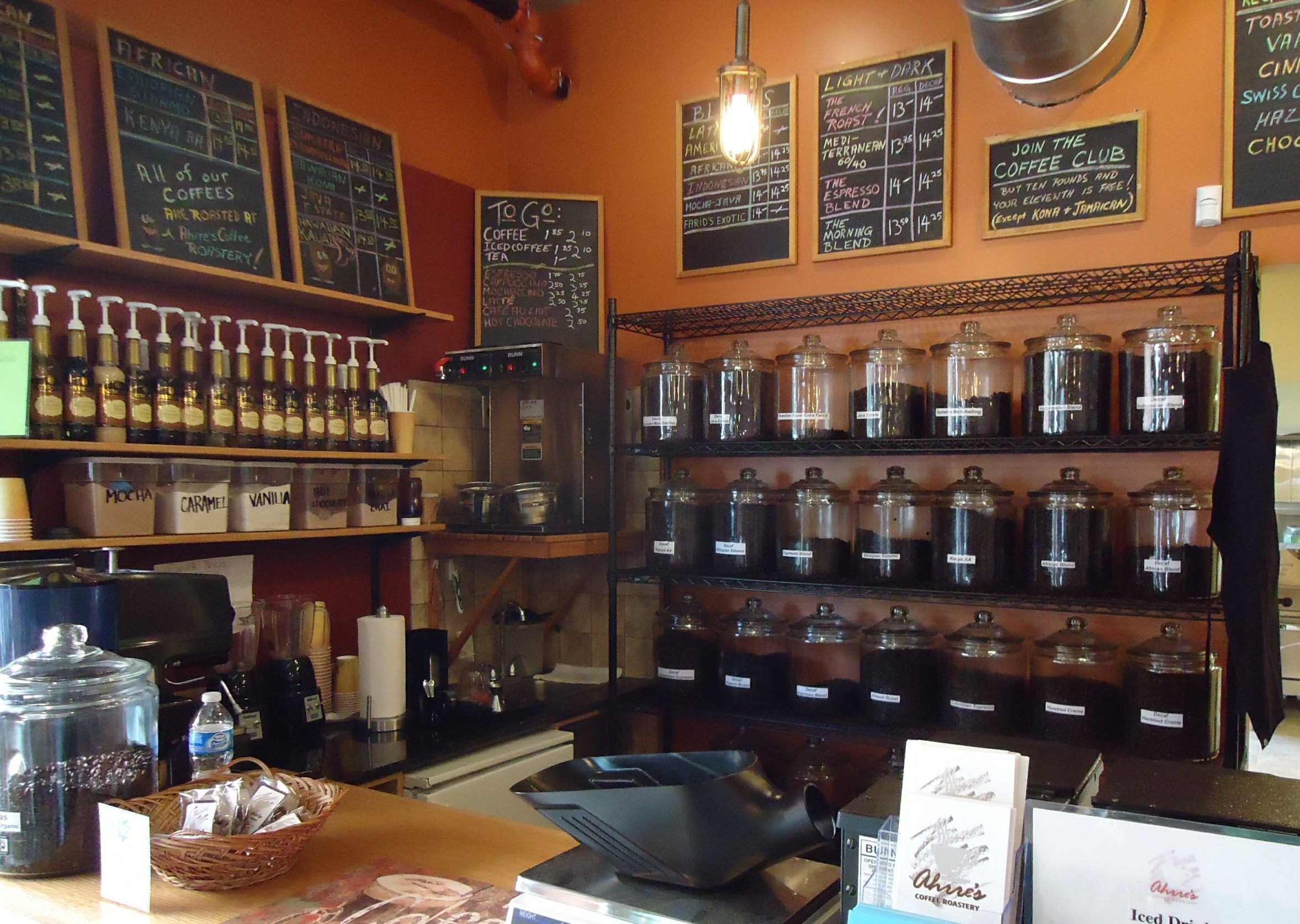 Coffee shops, Independent coffee shop with espresso bar and pastry case in Prescott, Arizona