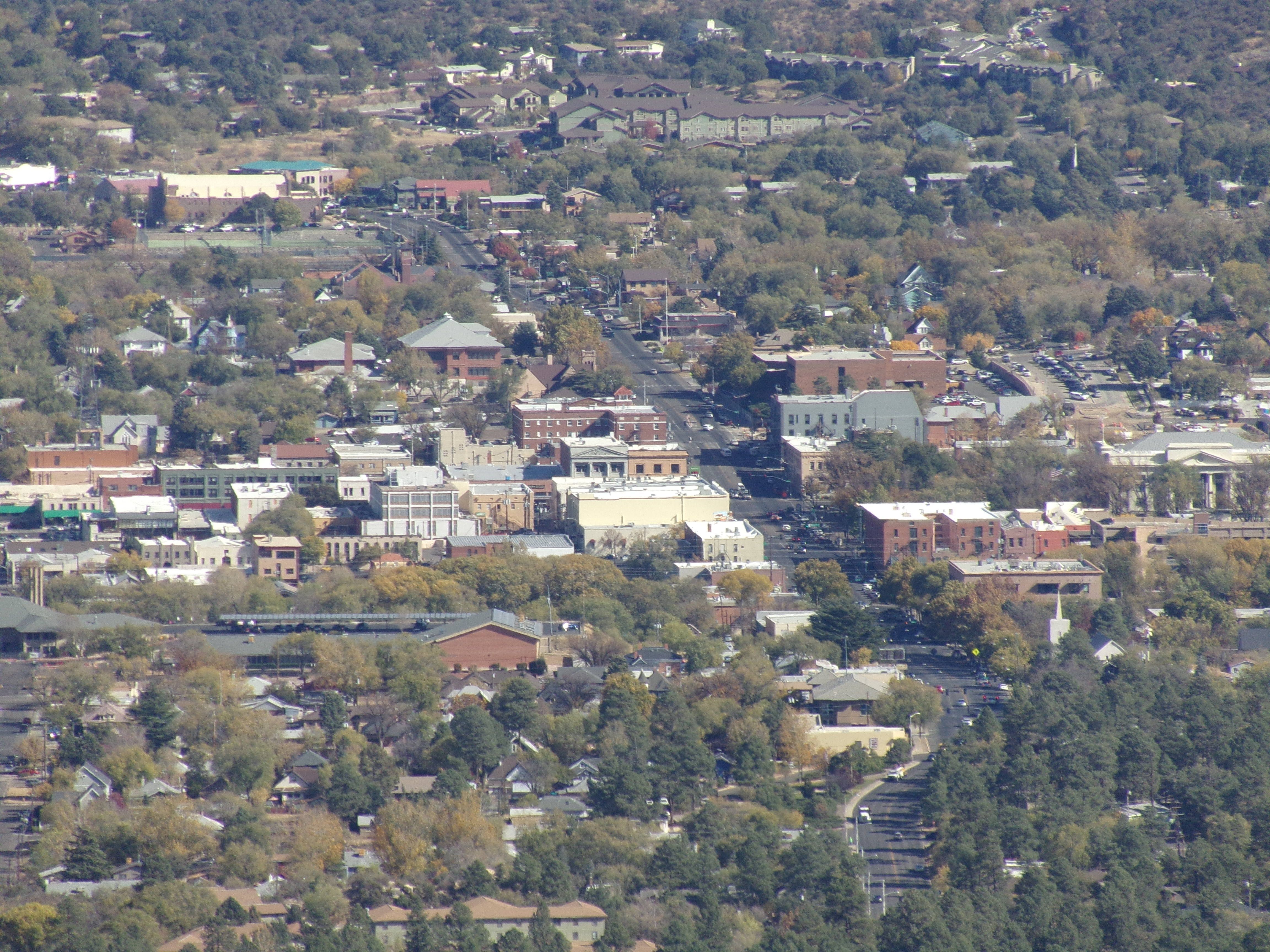 Historic downtown Prescott main street in Prescott, Arizona